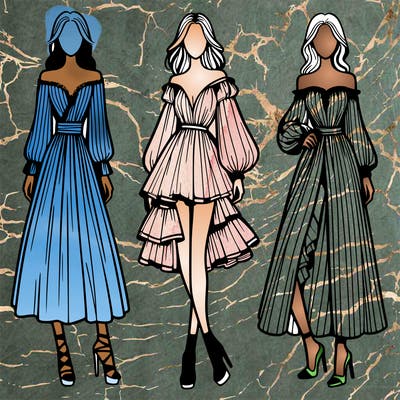 fashion models dresses