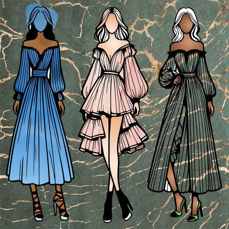 fashion models dresses