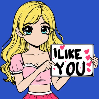 realistic pretty girl holding blank sign