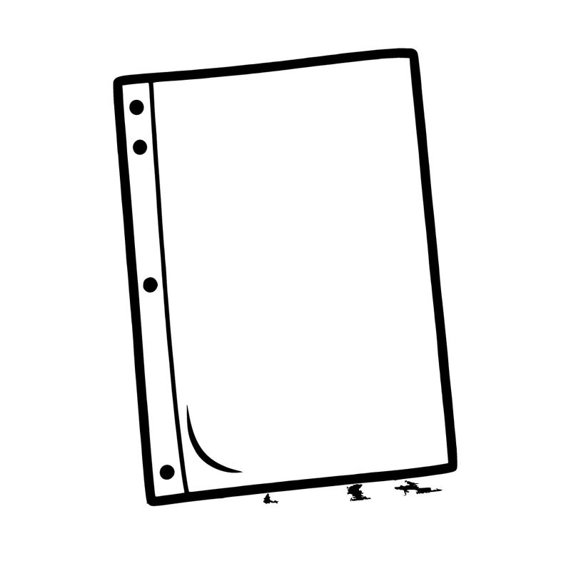 blank piece of paper