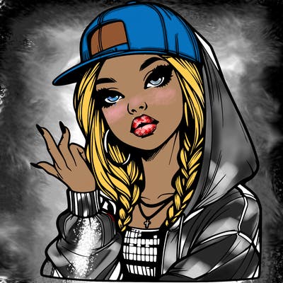 realistic hip hop girl