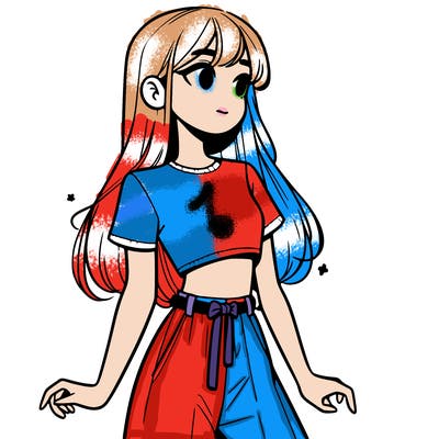 girl in a cute crop top