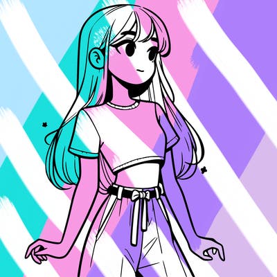 girl in a cute crop top