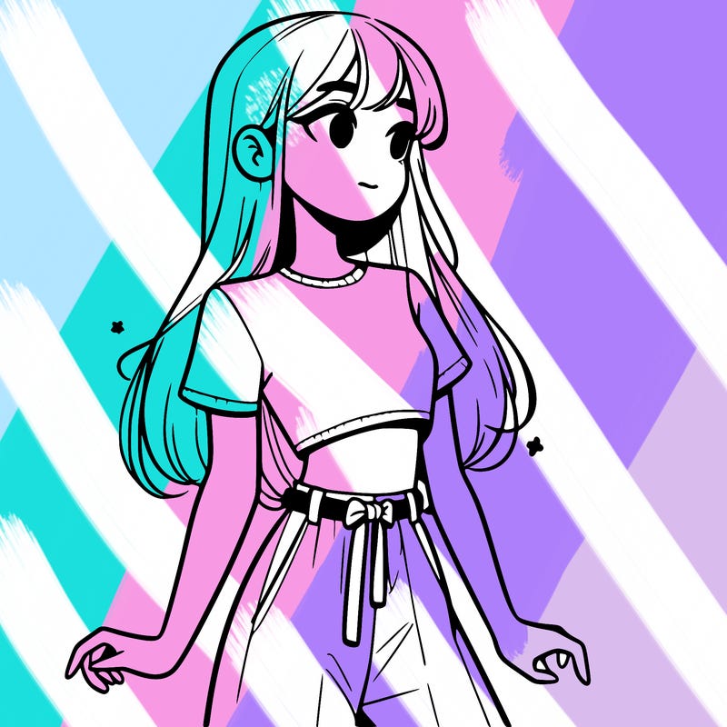 girl in a cute crop top