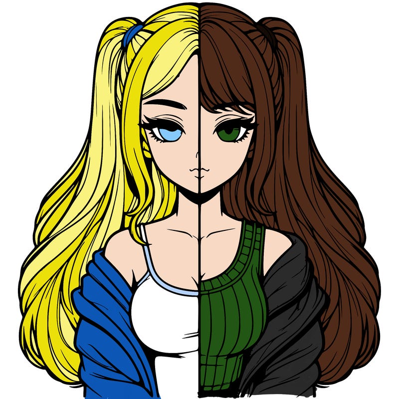 realistic girl split