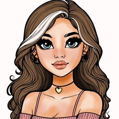 realistic pretty girl