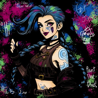 realistic arcane league of legends jinx