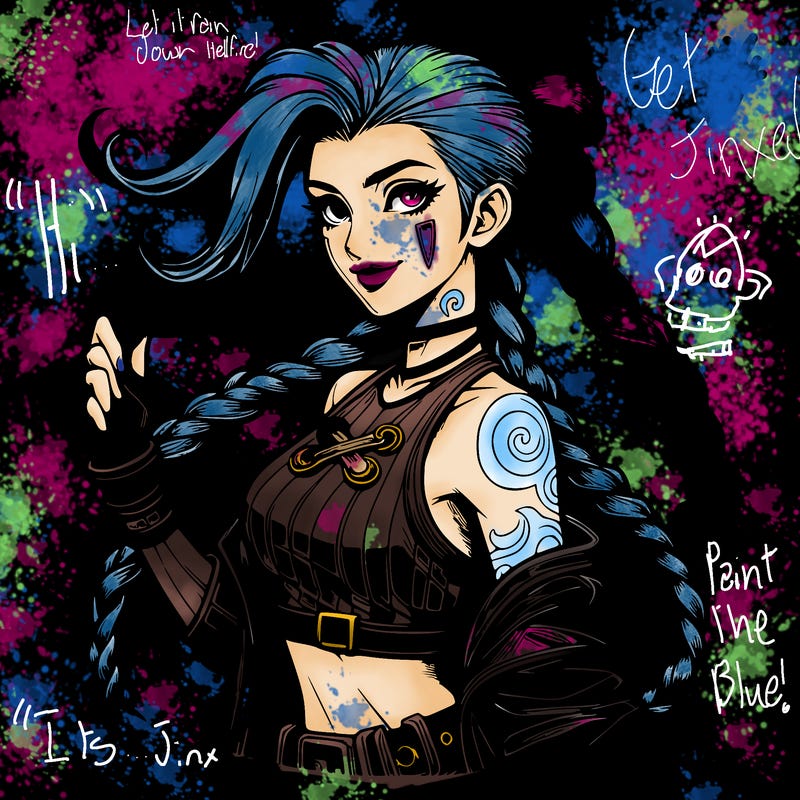 realistic arcane league of legends jinx