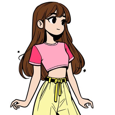 girl in a cute crop top