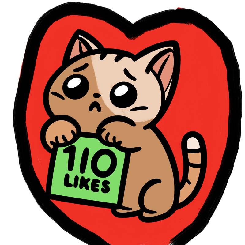 a cat begging for 10 likes