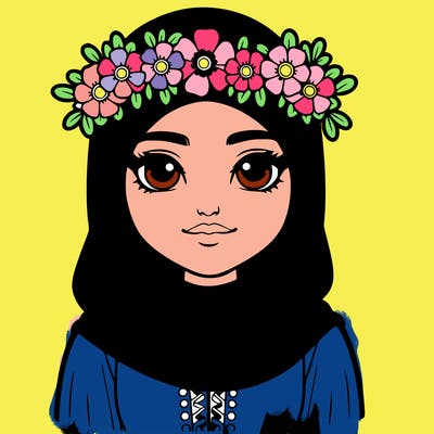 realistic girl with flower crown