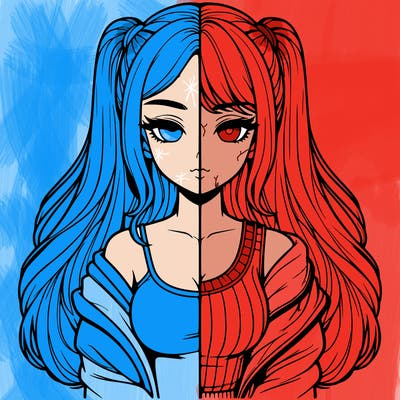 realistic girl split