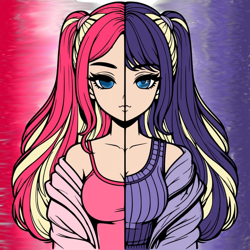 realistic girl split