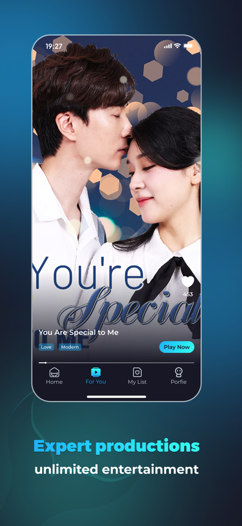 WhaleShort app interface showing a romantic micro-drama episode titled You Are Special to Me