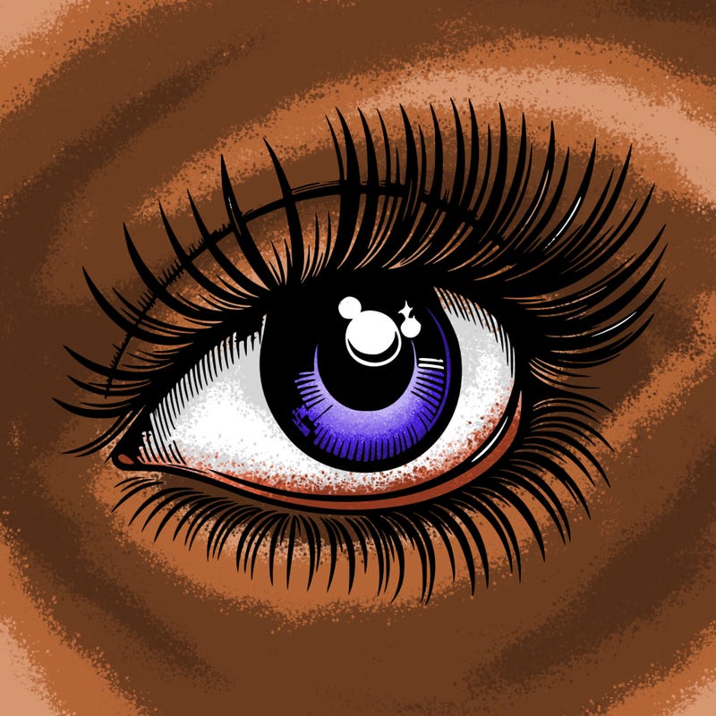 realistic eye long eylashes