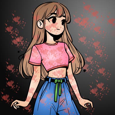 girl in a cute crop top