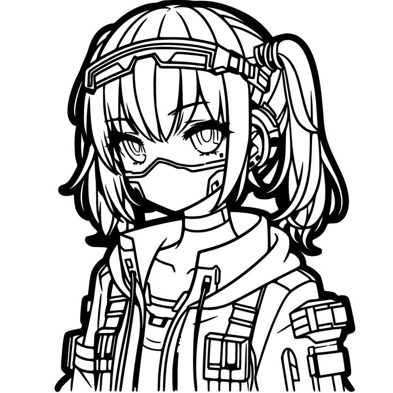 anime - cyberpunk girl