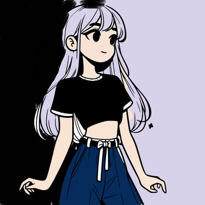 girl in a cute crop top