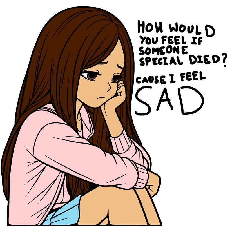 a realistic girl with depression