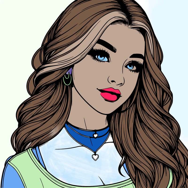 detailed realistic girl