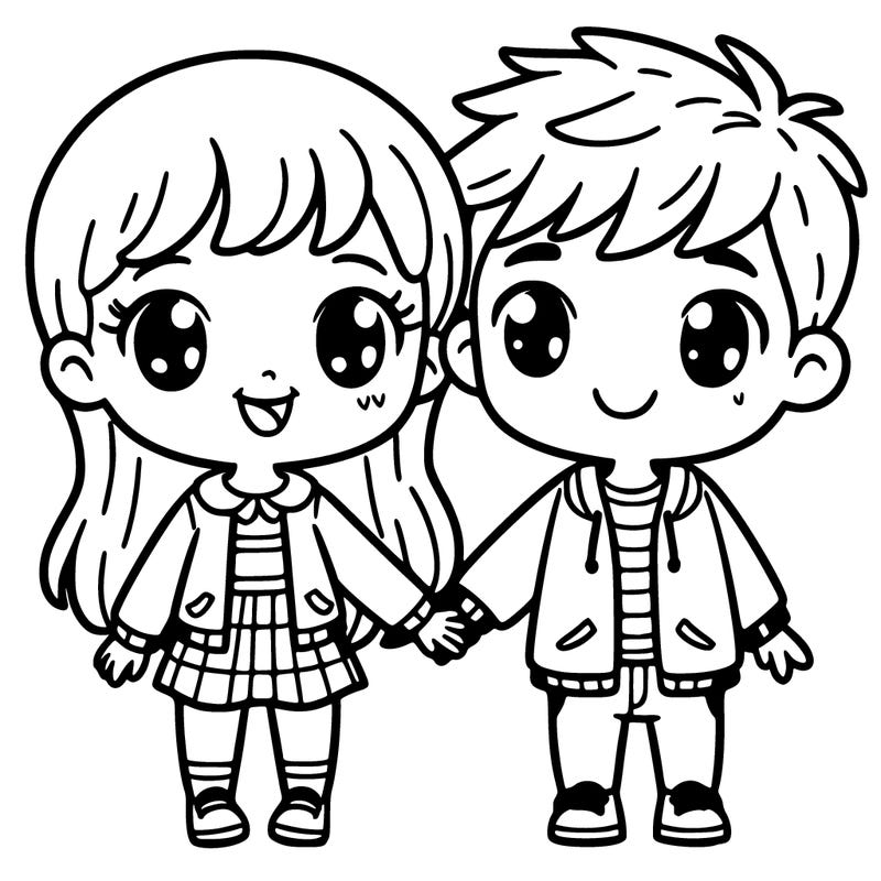 boy and girl together