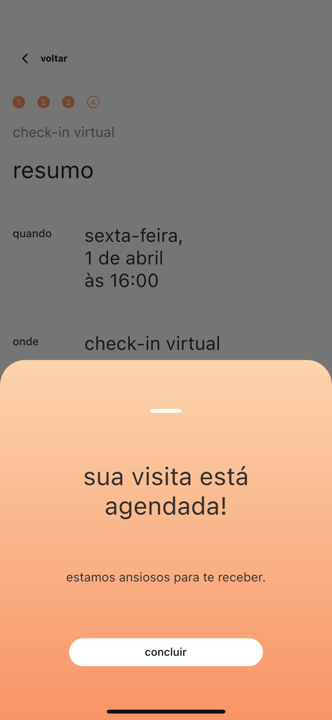 SouSmile - SouSmile app screen confirming a scheduled virtual dental appointment