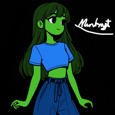 girl in a cute crop top