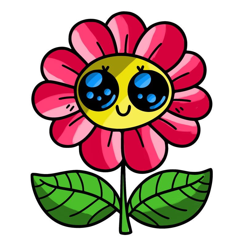 flower with eyes
