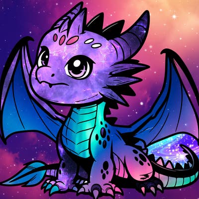 fierce baby night dragon