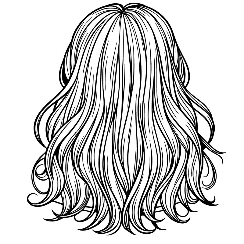 back hair of a girl