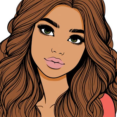 beautiful realistic girl