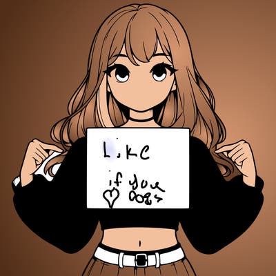 girl holding a blank sign in a long sleeve crop top