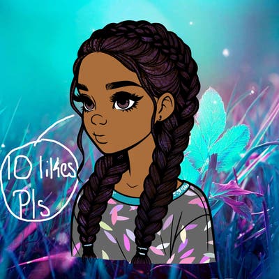 realistic girl with braids