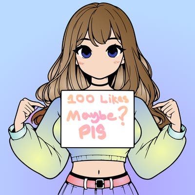 girl holding a blank sign in a long sleeve crop top