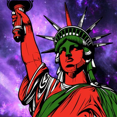 realistic statue of liberty