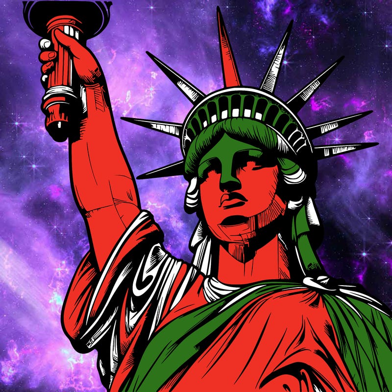 realistic statue of liberty