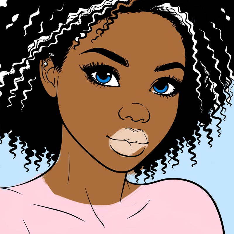 realistic black girl