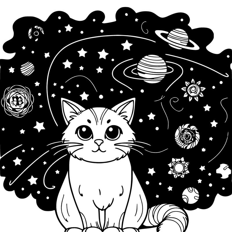 gato en el universo