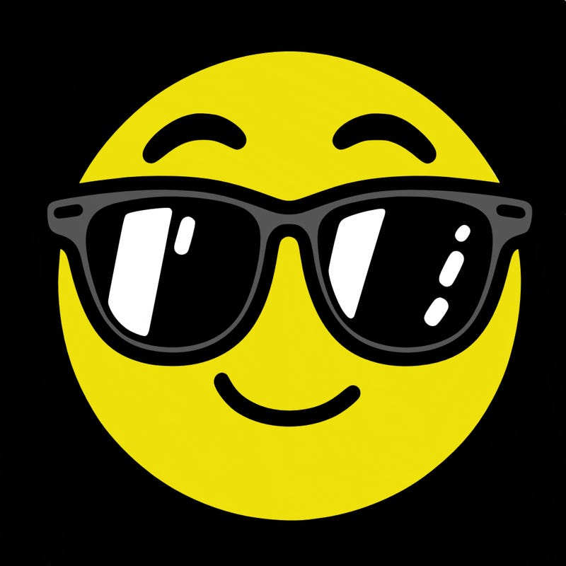 emoji with sunglasses