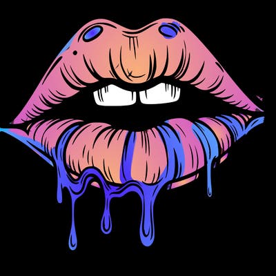 lips that look realistic and drip