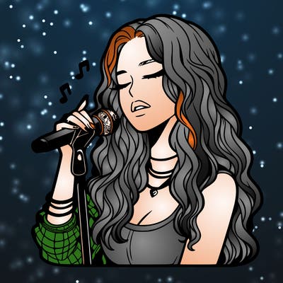 realistic female singer