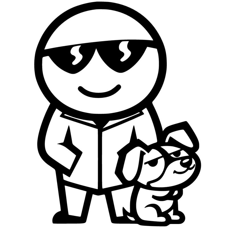 dead pool mixed with a dog