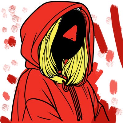 a realistic girl in a hoodie