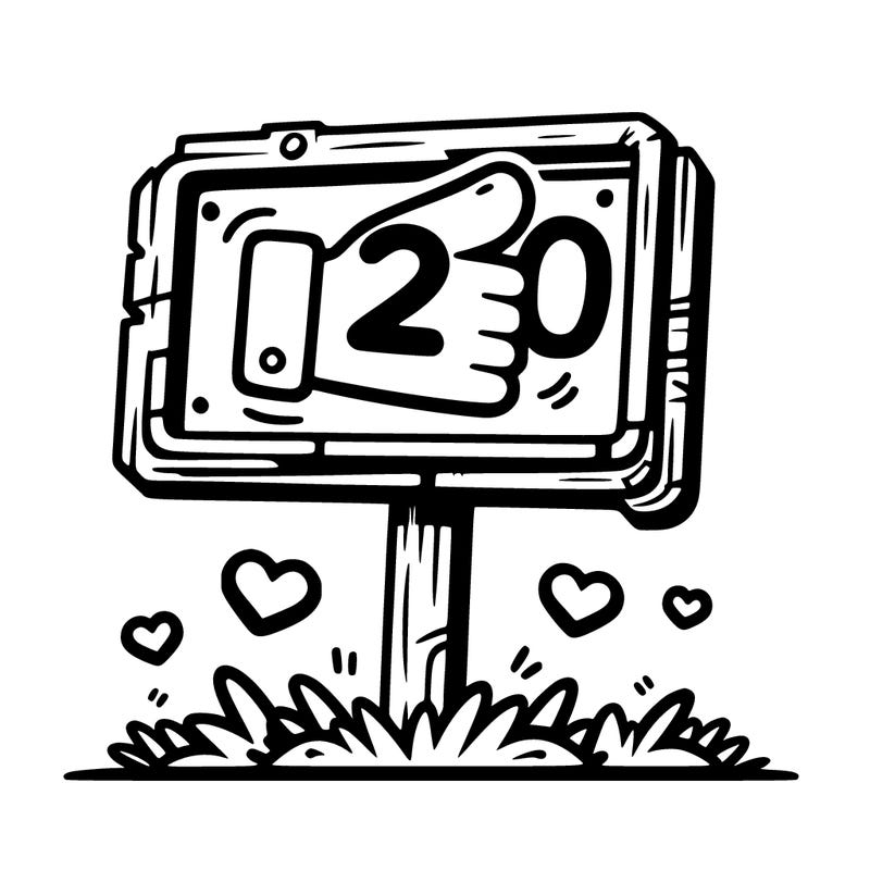 20 likes? sign