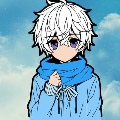 anime guy with softie clothes
