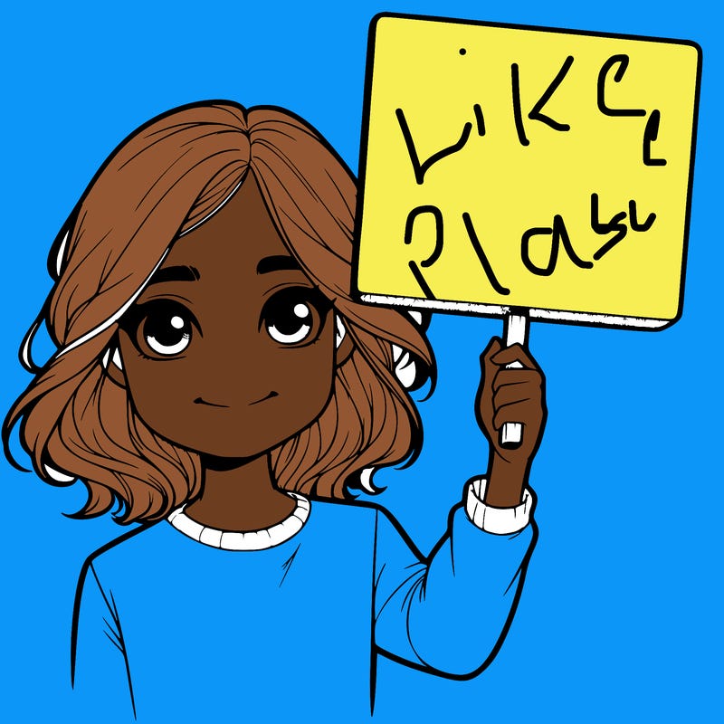 realistic girl holding up a sign