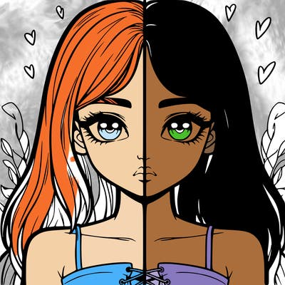 realistic girl split