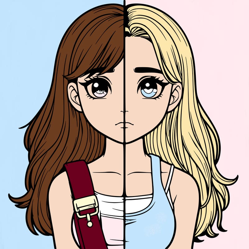 realistic girl split