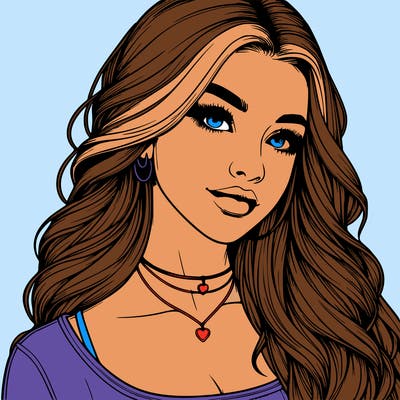 detailed realistic girl