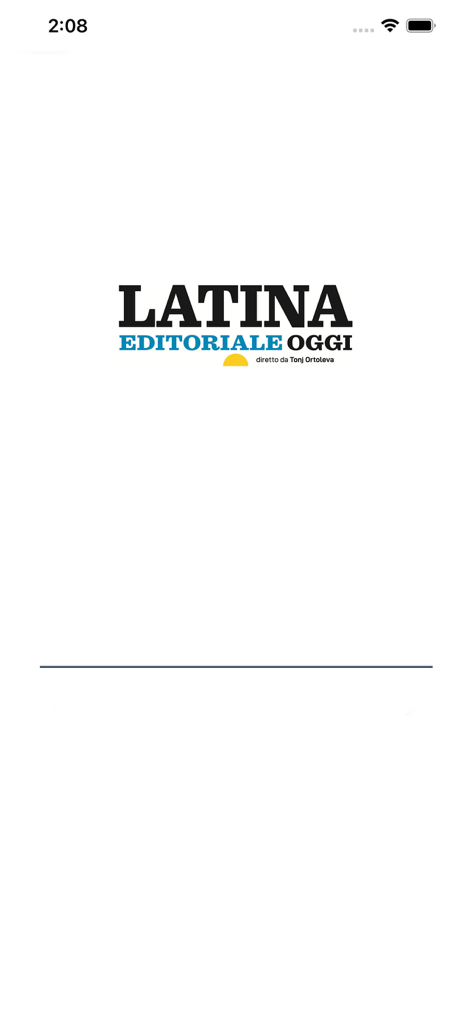 Latinaoggi.eu - Latina Editoriale Oggi app splash screen with logo